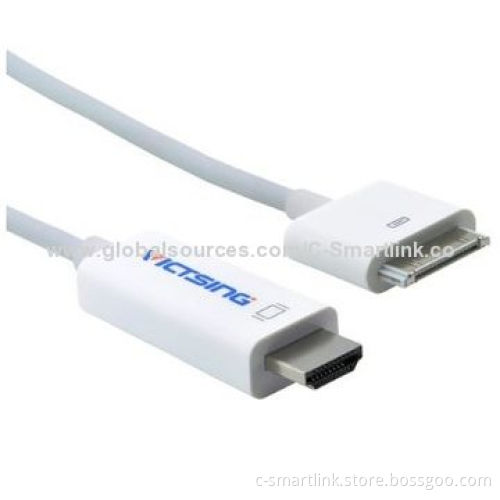 iPad to HDMI Male 1.8m + USB1m, 1.8m Male + USB Cable for iPhone 4 and 4S, iPad 2, iPad, Charging